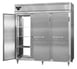 Continental DL3RRFE-SS-PT 86" 3-Section Pass-Thru Refrigerator/Freezer Combo w/ 6 Solid Doors, All Stainless Steel 1 image