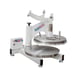 DoughXpress DMS-2-18 18" Manual Pizza Dough Press with Dual Heat and Analog Temperature Control 1 image