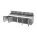 Beverage-Air DP119HC 119" Four Section Refrigerated Pizza Prep Table w/ 4 Doors, 42 cu. ft. 4 image