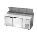 Beverage-Air DP72HC 72" Two Section Refrigerated Pizza Prep Table w/ 2 Doors, 22.8 cu. ft. 2 image