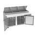 Beverage-Air DP72HC 72" Two Section Refrigerated Pizza Prep Table w/ 2 Doors, 22.8 cu. ft. 3 image