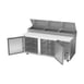 Beverage-Air DP72HC 72" Two Section Refrigerated Pizza Prep Table w/ 2 Doors, 22.8 cu. ft. 4 image