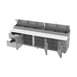 Beverage-Air DPD119HC-2 119" Four Section Refrigerated Pizza Prep Table w/ 3 Doors & 2 Drawers 4 image