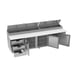 Beverage-Air DPD119HC-3 119" Four Section Refrigerated Pizza Prep Table w/ 3 Doors & 3 Drawers 3 image