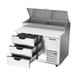 Beverage Air DPD46HC-3 46" One Section Refrigerated Pizza Prep Table w/ 3 Drawers, 12 cu. ft. 4 image