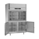 Victory DRS-2D-S1-HD-HC 52" Two Section Reach-In Refrigerator w/ 2 Sliding Glass & 2 Swing Solid Half Doors, Stainless Steel, 45 cu. ft. 4 image