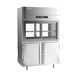Victory DRS-2D-S1-PT-HD-HC 52" Two Section Pass-Thru Refrigerator, 4 Glass Sliding & 4 Solid Hinged Half Doors, Stainless Steel, 48.5 cu ft 1 image