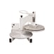 Dutchess Bakers DUT/DMS-2-18 18" Dual Heat White Manual Tortilla/Pizza Dough Press, 3100W,220V 1 image