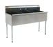 Eagle Group 2154-3-16/4-1X 55" Three Compartment Sink, 18"W x 21"L Bowl Without Drainboard 1 image