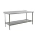 Eagle Group BPT-2496SEB-UT 96" Stainless Steel Top 85" - Work Table 1 image