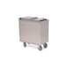 Eagle Group MIC2825 Stainless Steel Mobile Ice Bin / Ice Caddy, 120 lb, Silver 1 image