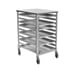 Eagle Group OUR-1810-3/W 10 Pan Aluminum Mobile End Load Panco Utility Rack, Assembled 1 image