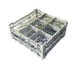 Eurodib USA CC0012116" Full Size Dishwasher Glass Rack with 9 Compartment and Plastic, Gray 1 image