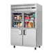 Everest EGSH4 49" Two Section Reach-In Refrigerator w/ 2 Solid & 2 Glass Half Doors, Top Mount, Stainless Steel, 48 cu. ft. 1 image
