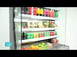 Everest EOMV-48-B-28-S 48" Vertical Open Air Merchandiser in Black, High Profile, 3 Shelves, 12.2 cu. ft. 3 image