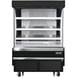 Everest EOMV-48-B-28-S 48" Vertical Open Air Merchandiser in Black, High Profile, 3 Shelves, 12.2 cu. ft. 1 image
