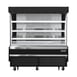 Everest EOMV-72-B-28-S 73" Vertical Open Air Merchandiser in Black, High Profile, 3 Shelves, 19 cu. ft. 1 image