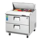 Everest EPBNSR2-D2 35" One Section Sandwich/Salad Prep Table w/ 2 Drawers, 8 Pans 1 image