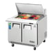 Everest EPBSR2 35" Two Section Mega Top Sandwich/Salad Prep Table w/ 2 Doors, 12 Pans 1 image
