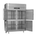 Victory FS-2D-S1-EW-HD-HC 58" Two Section Reach-In Freezer w/ 4 Half Solid Doors, All Stainless Steel, 49 cu. ft. 4 image