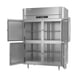 Victory FS-2D-S1-EW-HD-HC 58" Two Section Reach-In Freezer w/ 4 Half Solid Doors, All Stainless Steel, 49 cu. ft. 5 image