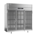 Victory FSA-3D-S1-G-HC 77" Three Section Reach-In Freezer w/ 3 Glass Doors, 68 cu. ft. 1 image