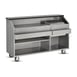 FWE CB-6 60 lb. Ice Bin Removable Speed Rack-72" Portable Bar-Laminate Front 1 image