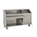 FWE SBBC-6 50 lb. Ice Bin Removable Speed Rack-72" Portable Bar-Stainless Steel Exterior 1 image