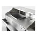 FWE SBBC-6 50 lb. Ice Bin Removable Speed Rack-72" Portable Bar-Stainless Steel Exterior 4 image