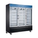 Coldline G80-B 78" 3-Section Merchandiser Refrigerator in Black, 70 cu. ft. 1 image