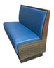 G & A DYLAN-3/4-48 Plain Back, Upholstered Corner Booth 3/4 Circle, 48" Height 1 image