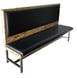 G & A NOVAC-D-48 Double Plain Back Booth, Upholstered Back and Seat, Wood Frame, 48" Height 1 image