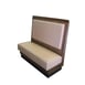 G & A PROVENCE-3/4-48 Plain Back, Upholstered Corner Booth 3/4 Circle, Wood Frame, 48" Height 1 image