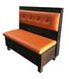 G & A VIRGIL-1/2-42 Button Tufted Back, Upholstered Corner Booth 1/2 Circle, 42" Height 1 image