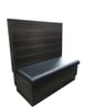 G & A WOODROW-1/2-42 Bead Board Back, Upholstered Corner Booth 1/2 Circle, 42" Height 1 image