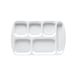 GET TR-151-W Plastic Compartment Tray 1 image