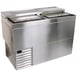 Glastender ST96-S 96" Deep Well Flat Top Bottle Cooler w/ 4 Sliding Doors, 5 Wire Partitions 1 image