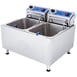 Globe PF32E Split Pot Countertop Electric Fryer w/ 2 Baskets, 32-Lb. Capacity, 208/240V 6 image