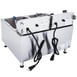 Globe PF32E Split Pot Countertop Electric Fryer w/ 2 Baskets, 32-Lb. Capacity, 208/240V 9 image