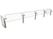 Hatco B950-144 Stationary Sneeze Guard 1 image