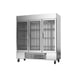 Beverage Air HBR72HC-1-G 75" Three Section Reach-In Refrigerator w/ 3 Glass Full Doors, Bottom Mount, 1/2 hp, 69 cu. ft. 2 image