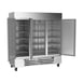 Beverage Air HBRF72HC-1-B 75" 3-Section Reach-In Refrigerator/Freezer Combo w/ 3 Solid Doors 3 image