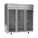 Beverage Air HF3HC-1G 78" Three Section Reach-In Freezer w/ 3 Glass Doors, Top Mount, 69 cu. ft. 1 image