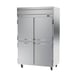 Beverage Air HFPS2HC-1HS 52" Two Section Reach-In Freezer w/ 4 Half Solid Doors, Stainless Steel, 45 cu. ft. 2 image