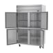 Beverage Air HFPS2HC-1HS 52" Two Section Reach-In Freezer w/ 4 Half Solid Doors, Stainless Steel, 45 cu. ft. 4 image