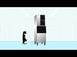 Hoshizaki DKM-500BWJ 30" Floor Model Crescent 540 lb Ice Dispenser, Water Cooled, 200 lb Bin 3 image