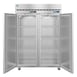 Hoshizaki DT2A-FS 55" 2-Section Reach-In Refrigerator/Freezer Combo w/ 2 Solid Doors, Steelheart Series 5 image