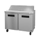 Hoshizaki SR48B-12 48" Two Section Sandwich / Salad Prep Table w/ 2 Doors, 12 Pans 1 image