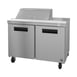 Hoshizaki SR48B-8 48" Two Section Sandwich / Salad Prep Table w/ 2 Doors, 8 Pans 1 image