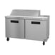 Hoshizaki SR60B-12 60" Two Section Sandwich / Salad Prep Table w/ 2 Doors, 12 Pans 1 image